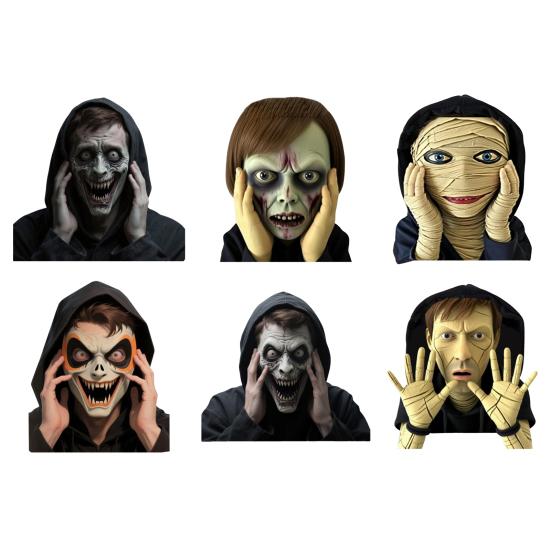 Funny Scary Peeper Creeper Sticker Scary Window Decals Realistic Halloween Window Sticker Static Cling Prank Gifts