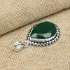 Emerald Lab-Created Gemstone Handmade 925 Sterling Silver Handmade Charms & Pendant Jewelry