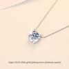 Classic Style Jewelry Four Claw S925 Sterling Silver 1ct VVs1 Moissanite Hypoallergenic Pendant Necklace of Women Gift