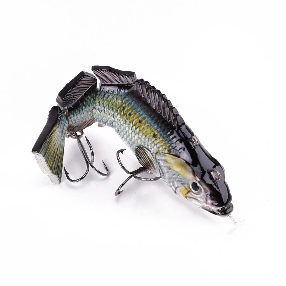 Electronic Robotic Fishing Lure Wobbler 4 Segments Smart Auto Swimming Fish Bait