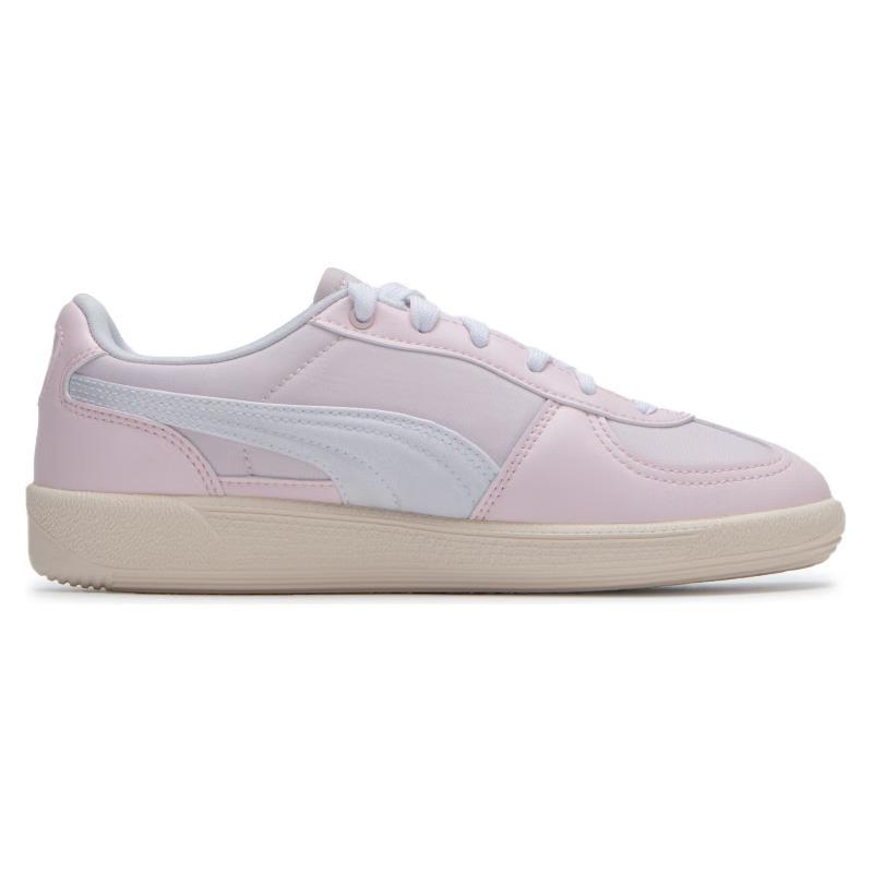 PUMA Palermo Textile, Artificial Leather Cushioning Low top German Army Trainers Women's Pink White 399342-01