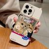Selfie Cat Phone Case For iPhone 16 14 15 11 Pro Max 12 13 Mini XR XS Max X Plus SE 2022 Lens Protection Soft Back Cover