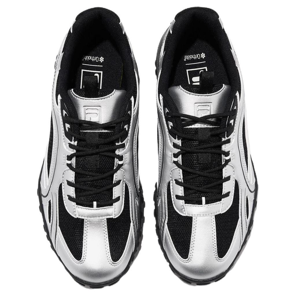 Fila Eshape MS Vielseitig Bequem Stoßdämpfend Niedrig geschnittene Freizeitschuhe Unisex Sneaker Silber Schwarz 1XM02348H010