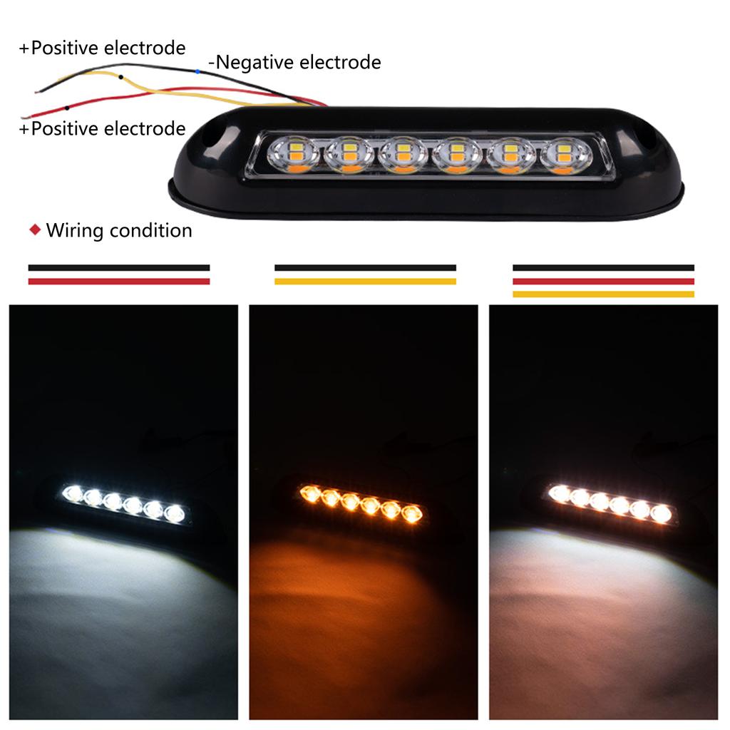 Upgraded LED Awning Light Exterior Strip Lamp Side Light Simple Installs Suitable for Caravans Motorhome RVs Campervan