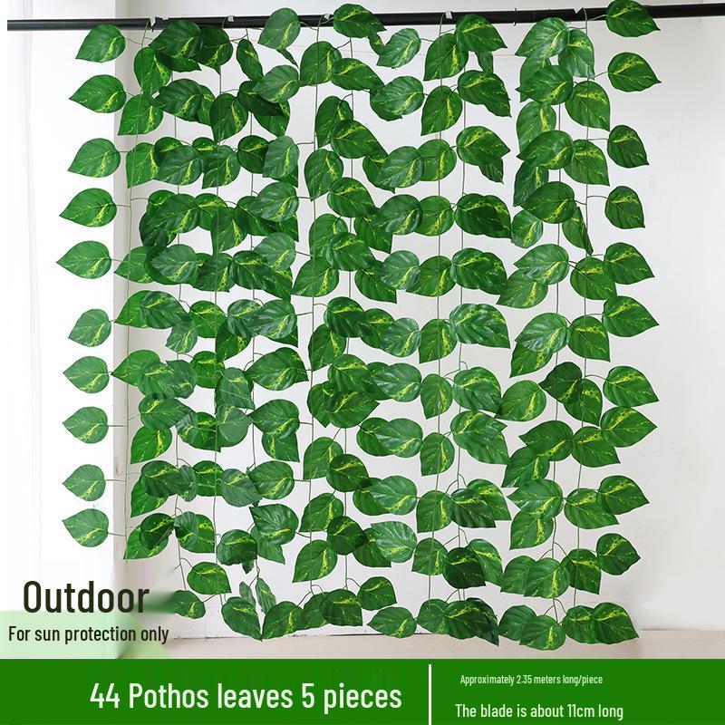 Artificial Green Leaf Grape Vine with Grape Leaves for Ceiling Decoration