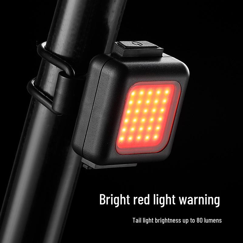 High-Brightness USB Bike Light Set: Front Light & Warning Tail Light for Road and Mountain Cycling