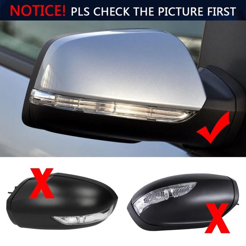 For Mercedes Benz W245 W169 2008-2012 Car Rearview Side Mirror Cover Wing Cap Exterior Door Shell Trim ABS Accessories