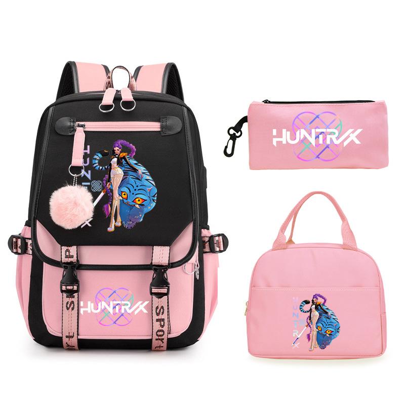 KPop Demon Hunters Demon Hunters Printed Fashion Children's Backpack Foreign Trade Trend Student School Bag