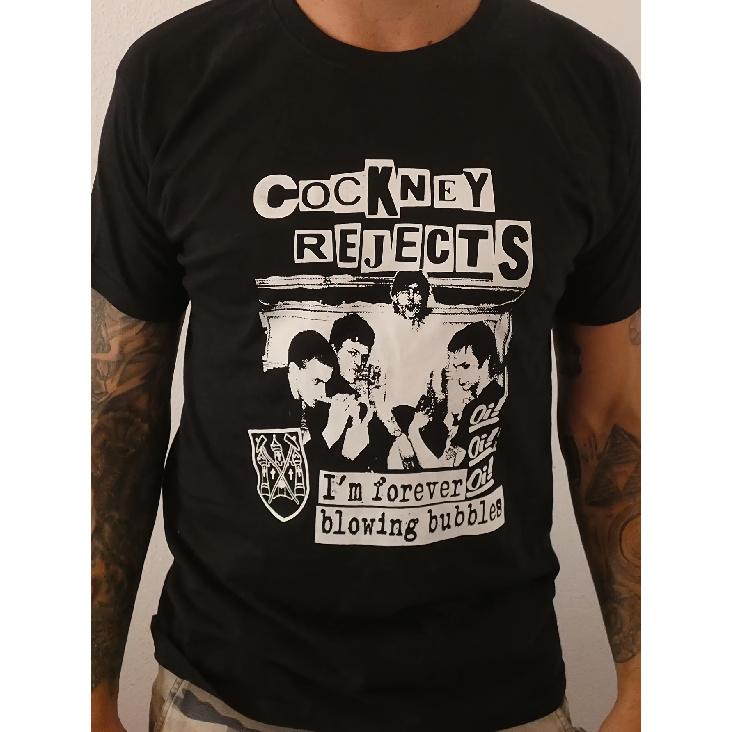 Men S Short Sleeve Crew Neck Printed T-Shirt Featuring The Cockney Rejects Design S