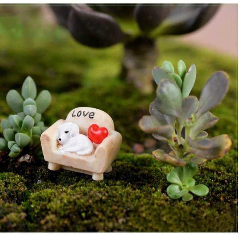 Moss Micro Potted Landscape Ekologická láhev Masitá dekorace Příslušenství pro psy Pohovka Materiál sedáku