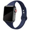 Soft Slim Silicone Sports Band for Apple Watch 5 4 3 2 1 38MM 42MM Bands Rubber Watchband Strap for Iwatch Series 5 4 40mm 44mm