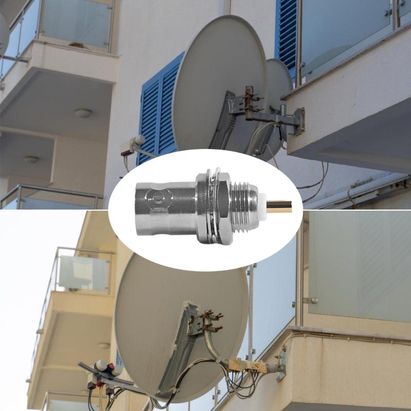 Universal BNC 50KY 12.5 Signal Adapter Male and Female Copper Connection Device For Networking Adapter Office Use