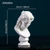Scultura Moderna Tavolo Mini Ornamento Mitologia Greca Statua in Gesso David Figura in Resina Gesso Disegno Pratica Artigianato Decorazione