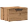 Wall Mounted Nightstand Artisan Oak 34 x 30 x 20 cm