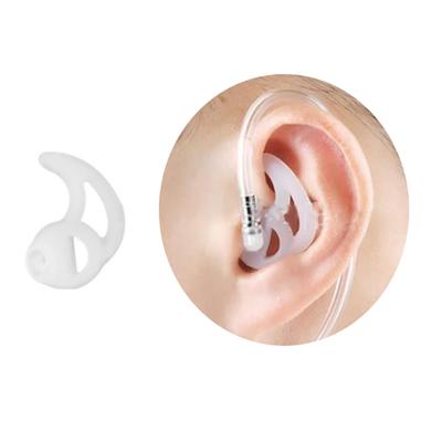 Silicone Fin Ear Mold For Two Way Radio Earpiece Replacement Earmold Earbud