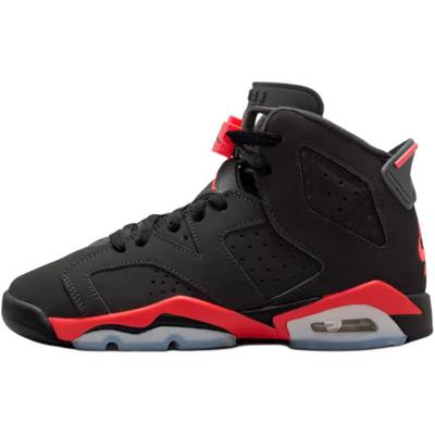 Air Jordan 6 Low Top Children's Basketball Shoes Black Teenagers IQ1275-001