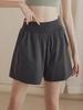 Women's Plus Size Quick Dry High Waist Sports Shorts - Summer Outerwear, Loose Fit, Running Capris.