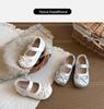 2026 Kids' Korean Style Bow Leather Flats - Versatile, Comfortable Princess Dance Shoes for Spring & Autumn