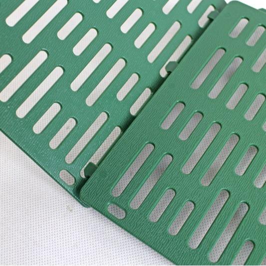 Regulowana Osłona Kory Drzewa, Plastikowa Osłona Pieńka Drzewa PP do Ogrodu, 34x22.5x0.2cm Jasnozielony Jasnoszary