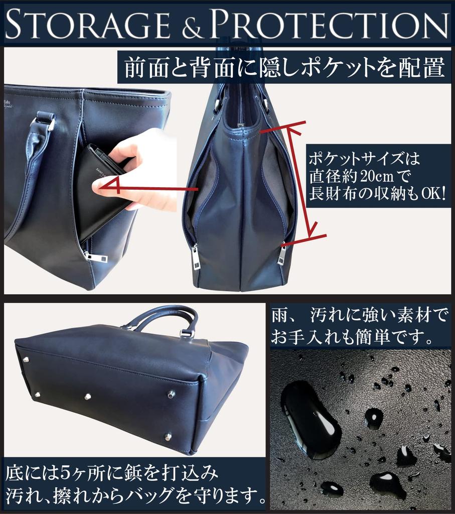 Large Capacity Business Tote Bag for Men and Women, Perfect for Commuting, School, and More, Freestanding Design, B4 Size, PC Storage, Gift Included,