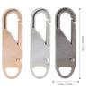 12pcs Detachable Metal Material Zipper Slider Head Oval Shape 4 Color Set Zipper Pull Tab Zipper Repair Kit For Backpacks