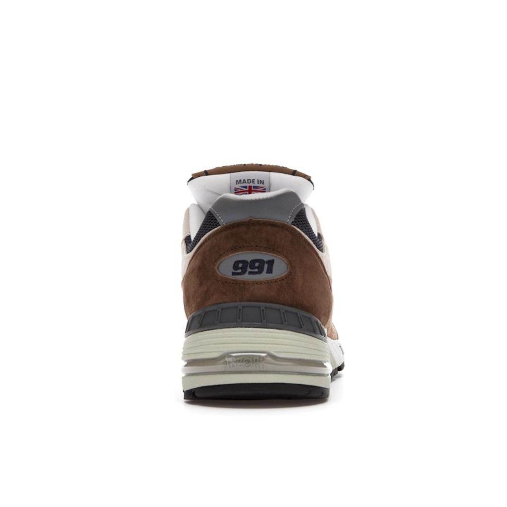 New Balance 991 Wyprodukowano w Anglii Cappuccino Męskie Sneakersy Brązowy Ciemnobrązowy Beżowy M991SBN