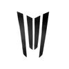 For Mercedes-Benz C Class W204 2007-2013 4Pcs Carbon Fiber Door Panel Cover Trim