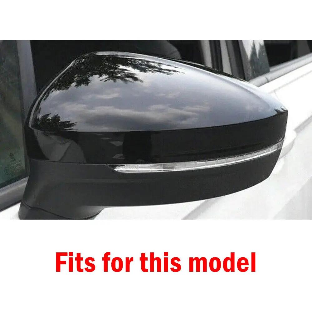 For Volkswagen Tiguan 2017-2020 Car Sticker Rearview Side Mirror Cover Wing Cap Exterior Door Rear View Case Trim Carbon Fiber