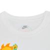 Nike T-Shirt Letter Logo Cartoon Pattern Print Round Neck Short Sleeve Kids Tops White FJ7237-100