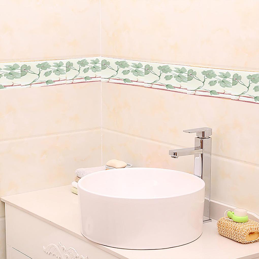 Διακόσμηση Σαλονιού PVC Αυτοκόλλητη Ταπετσαρία – Στυλ Ζωγραφικής με Μελάνι