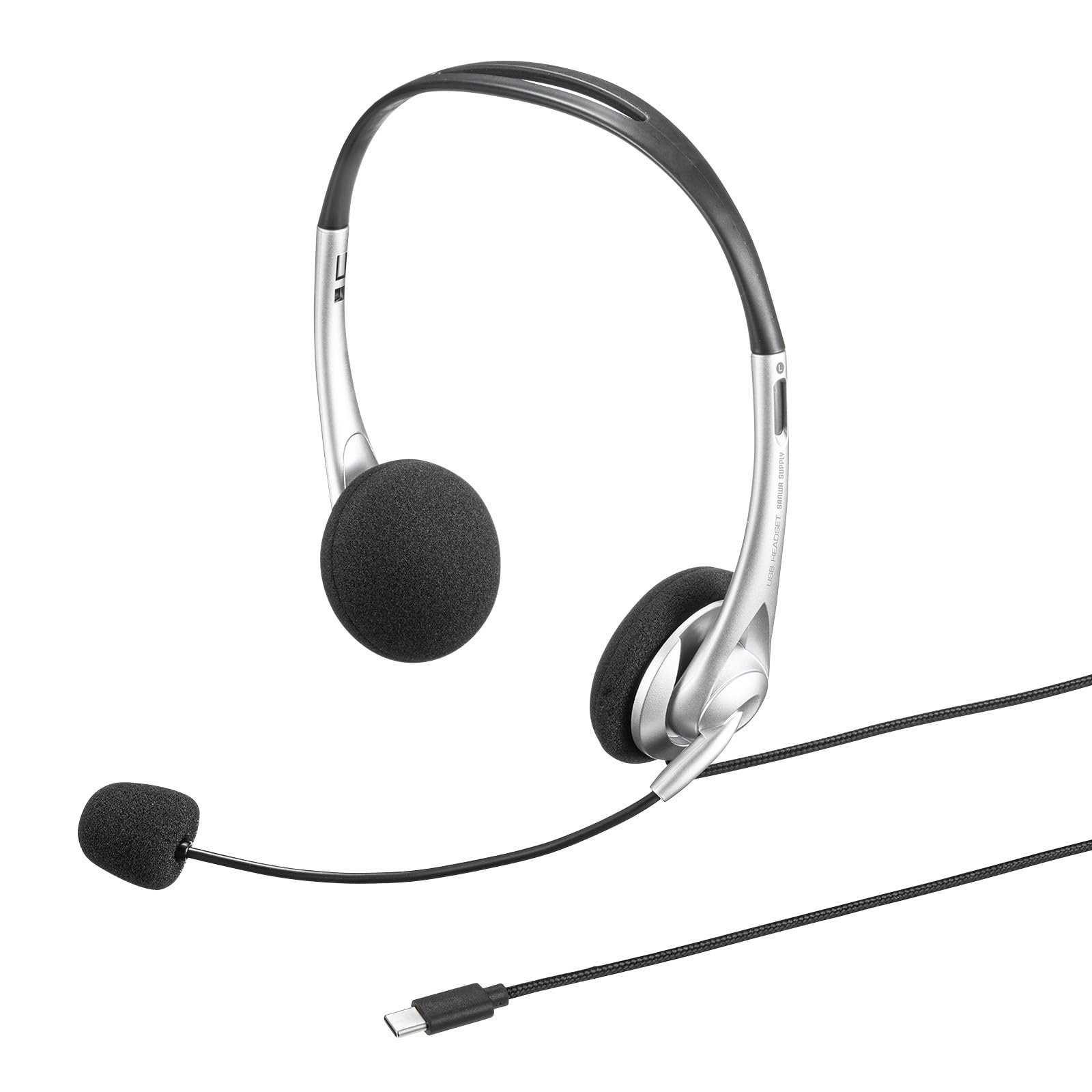 

Sanwa Supply USB TypeC Headset MM-HSTC03SV серебряный
