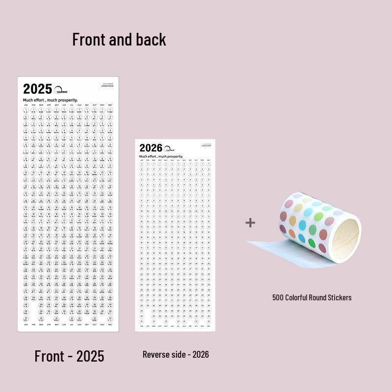 2025 Wooden Wall Calendar: Creative Single Sheet Hanging Planner