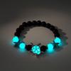Ocean Wind Luminous Sea Turtle Beaded Bracelet Volcanic Stone Starfish Embellished String Shining Colorful Light Gift