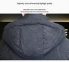 Men's Winter 2025 Trendy Hooded Printed Down Jacket - Fashionable, Thick, and Warm Outerwear