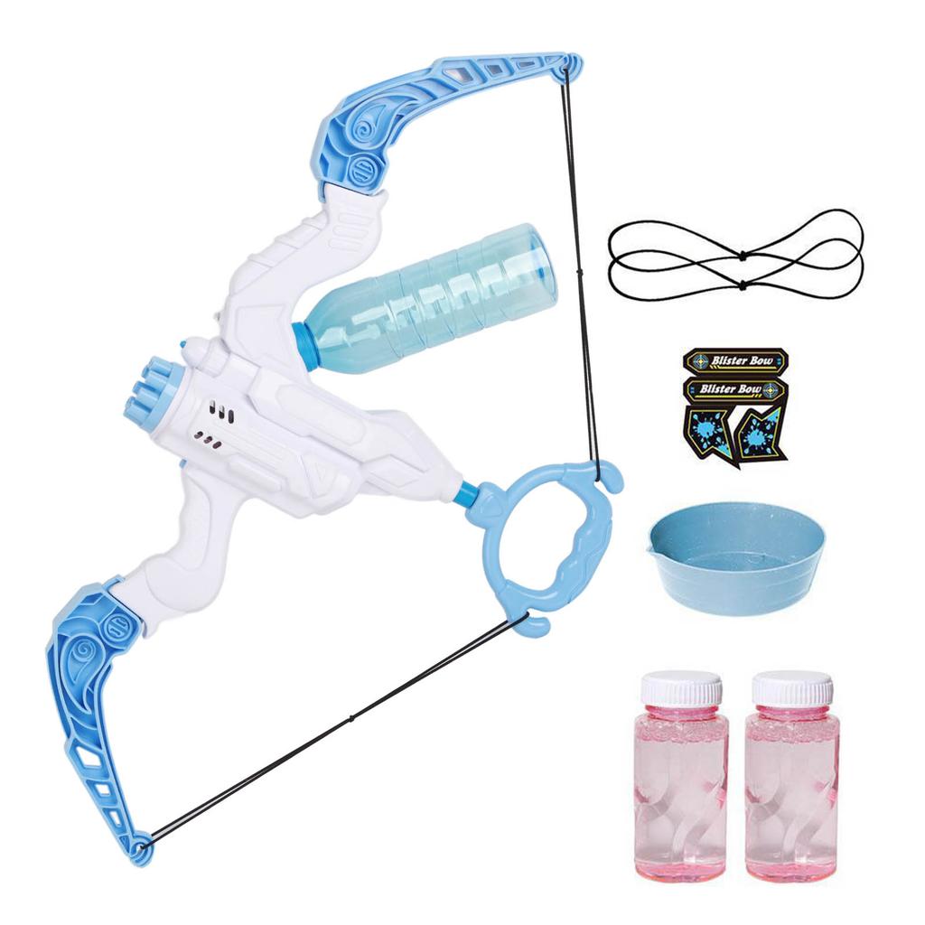 Kids Automatic Bubble Machine Bow and Arrow 2 in 1 Bubble Maker Summer Outdoor Multi Hole Bubble