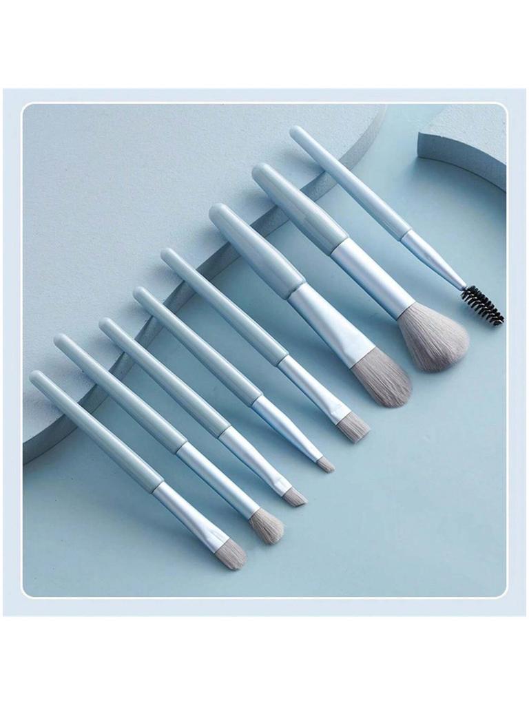 8pc Makeup brush set, Macaron brush portable concealer makeup brush, beauty tool powder blusher brush