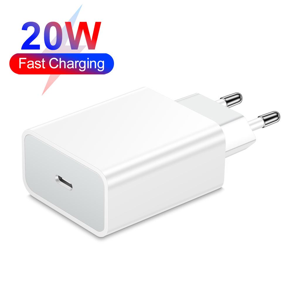 20W QC3.0 PD Single Port Travel Charger with US/EU/UK Specs
