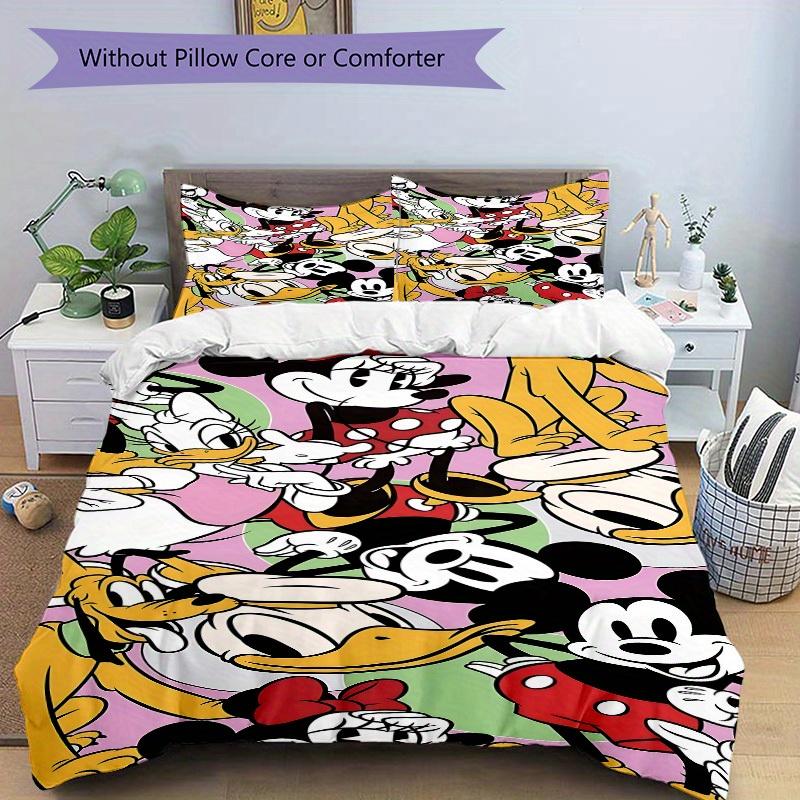 3pcs set Mickey Mouse, Disney1pc of quilt cover+2pcs of pillowcase, no core, print bedding, All Seasons Bedroom Setting027
