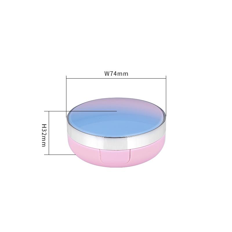 15g Customized Black White Goiden Luxury Round Air Bb Cushion case Foundation Bb Cushion Packaging Shell Cushion