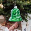 Christmas Bell Ornaments Glass Christmas tree Decorations christmas Bell Ornaments Holiday Decor For party Wall Door Window