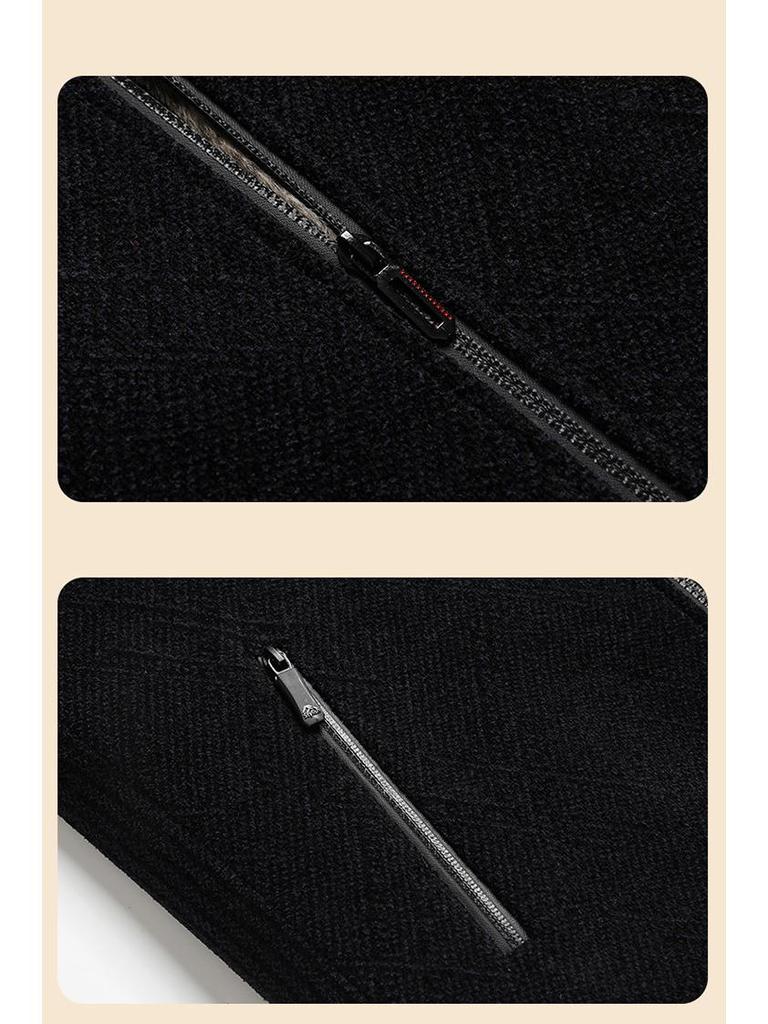 Men's Winter Jacket: Thick Chenille, Warm, Plus-Size for Middle-Aged & Elderly