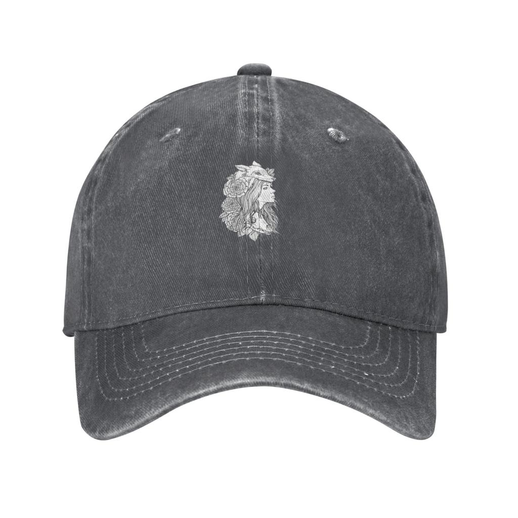 Wolf Noggin Youthful Style Baseball Cap AntiAging Travel Casual Denim Hat