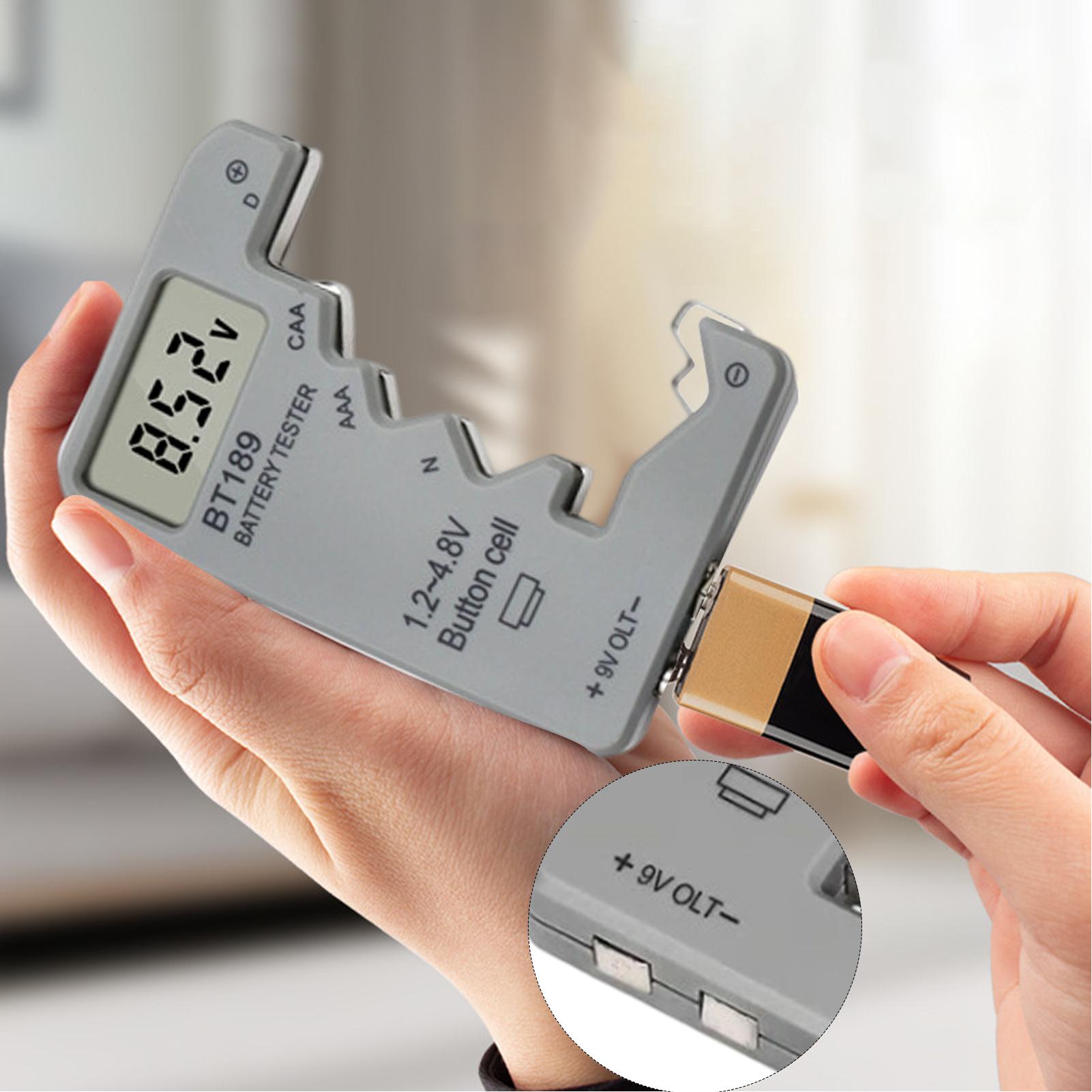 

Home Battery Tester Battery Level Tester High-Precision Portable Analyzer With LED Display Energy-Saving Monitor Meter CHINA