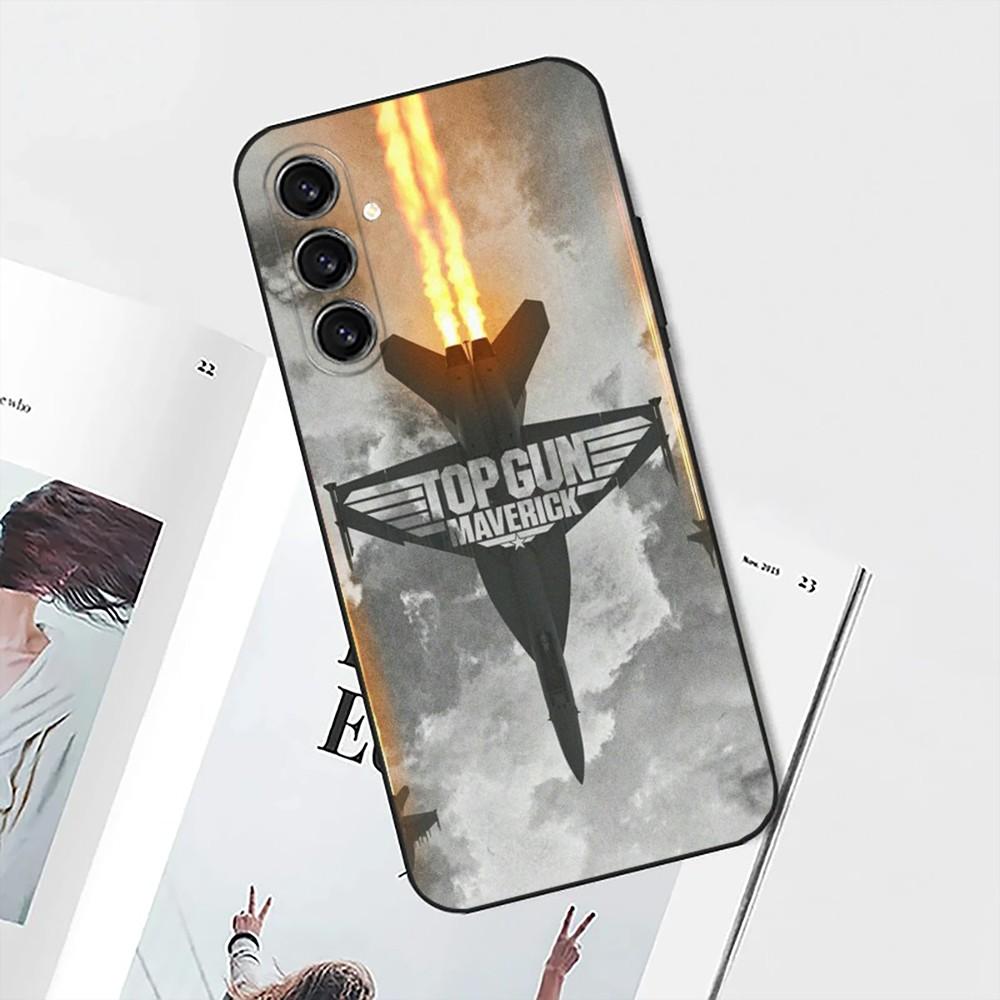 T-Top Gun M-Maverick Phone Case For Samsung S25,S24,S21,S22,S23,S30,Ultra,S20,Plus,Fe,Lite,Note,10 Black Soft Shell
