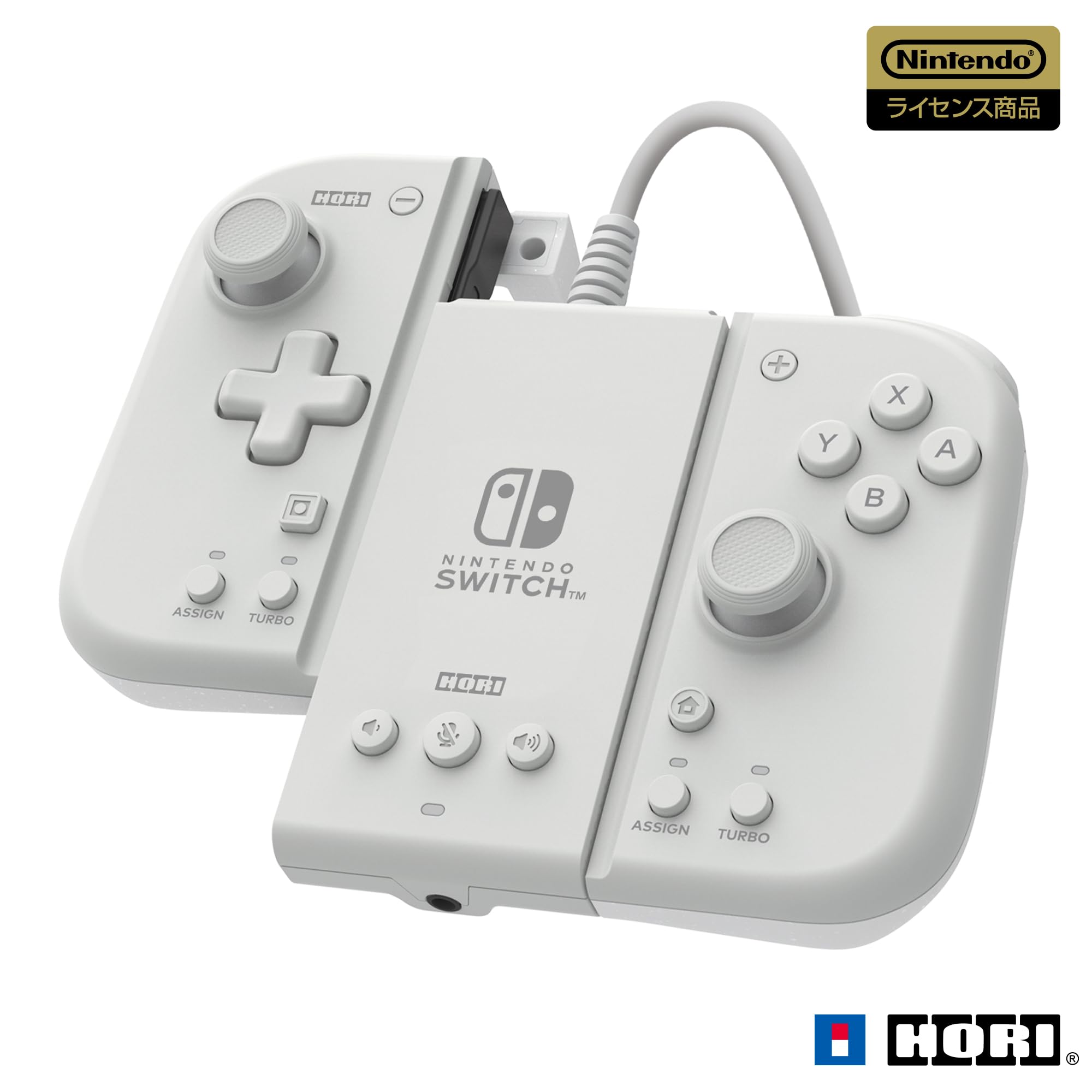 

Licensed Grip Controller Fit Attachment Set for Nintendo PC Milky White with Nintendo [Nintendo Product] Switch™ / [Compatible Switch]