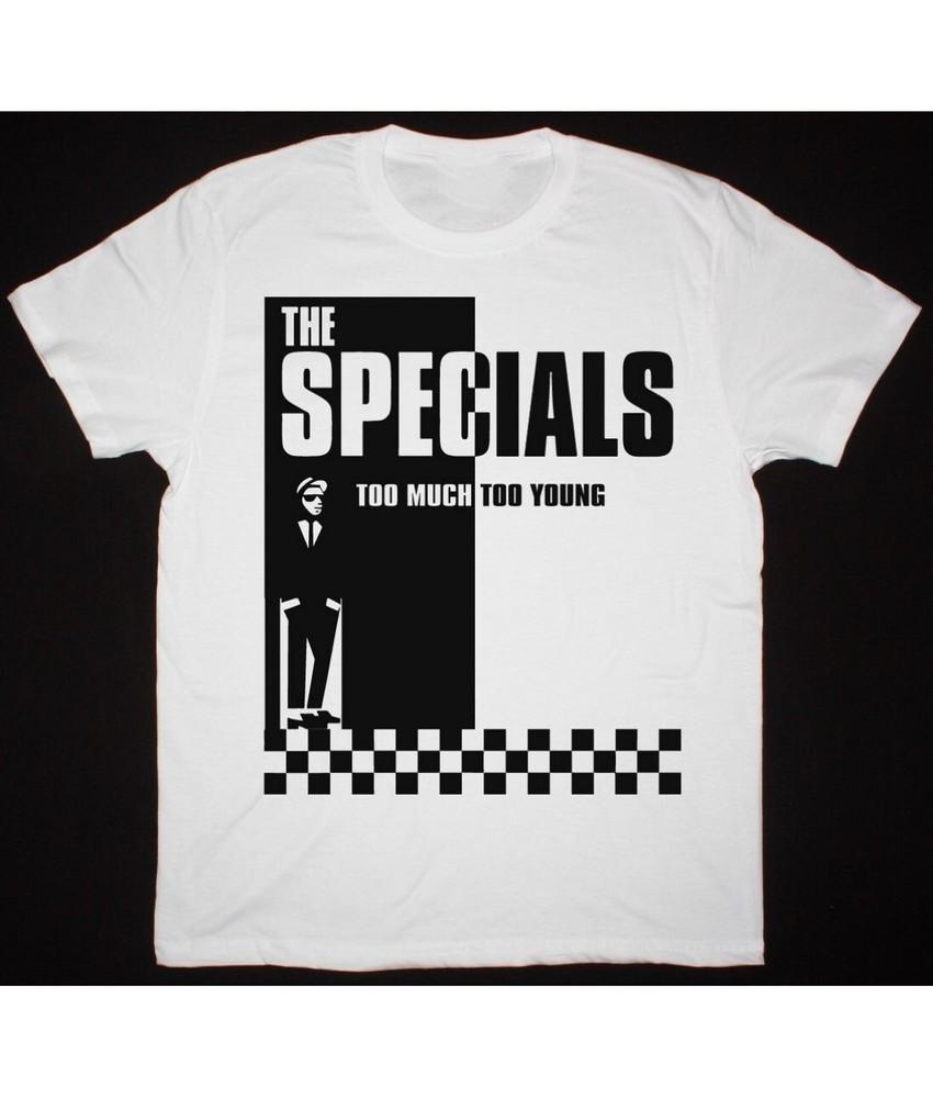 The Specials Too Much Too Young Men T-shirt White Tee All Sizes JM766 Unisex T-Shirt S