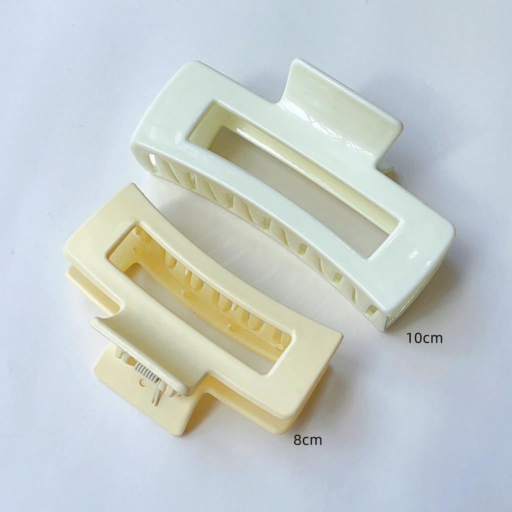2 Pack 4.3 Inch Large Hair Clips Neutral Color Hair Claw for Women Thin Thick Curly Hair Matte Claw Clips Strong Hold Jaw Clip