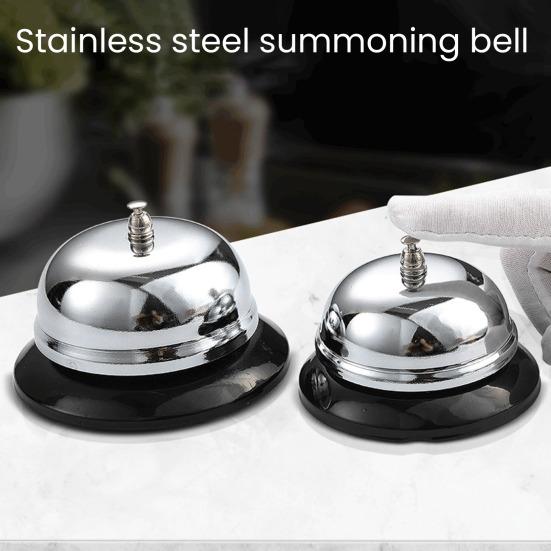 Metal Service Call Bell Clear Sound Front Desk Bell School Answer Bell for Kitchen Restaurant Bar Hotel Office