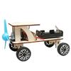Electric Wind Powered Car Diy Science Toys Children Educational Stem Projects 3D Assemble Model Wood Puzzle Toy Scientific Kit