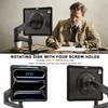 For iPad Pro 13 (2024) Case Kickstand PC+Silicone+TPU Tablet Cover